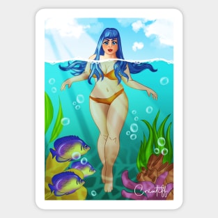 Sea Girl Sticker